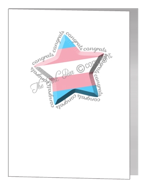 transgender congratulations star card