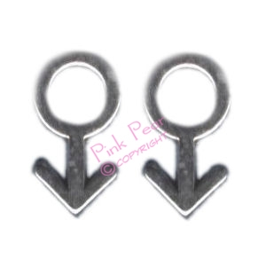 male gay symbol stud earrings