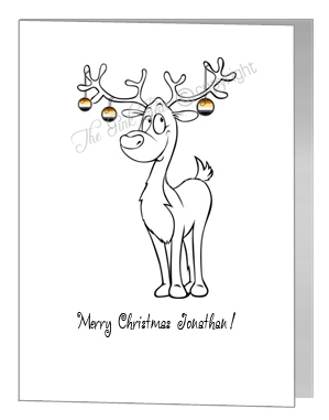 bear reindeer card