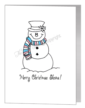 snowperson in scarf - transgender xmas