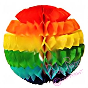 rainbow ball decoration