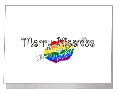 rainbow merry kissmas - pride xmas