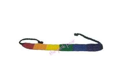 friendship bracelet - rainbow (thick)