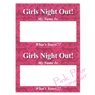 hen night name tags (pack of 16)