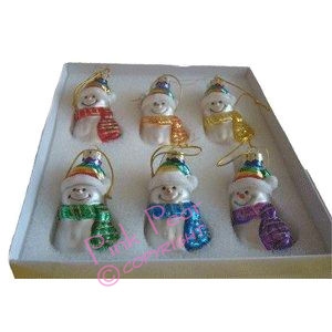 pride snowmen baubles (set of 6)