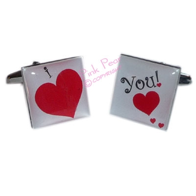 big heart I love you cufflinks