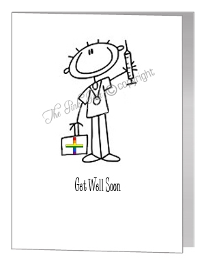 male nurse get well soon card