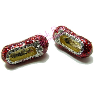 crystal ruby slipper stud earrings (pair)