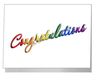 congratulations wording card