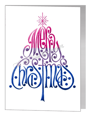 bisexual merry christmas wording tree card