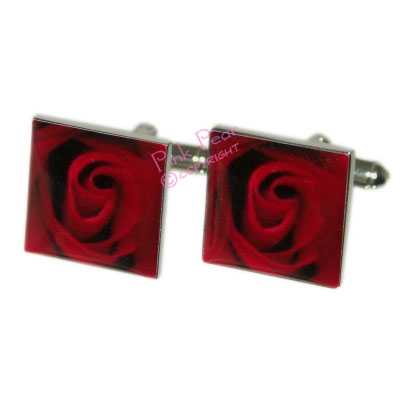 rose cufflinks
