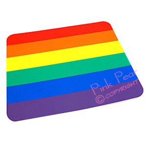 rainbow pride mouse mat