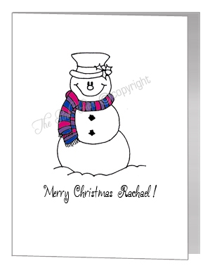 snowman in scarf - bisexual xmas
