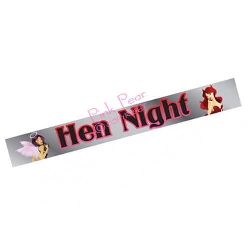 hen night devil / angel banner