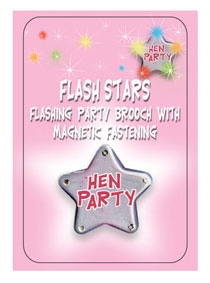 flashing magnetic hen party badge