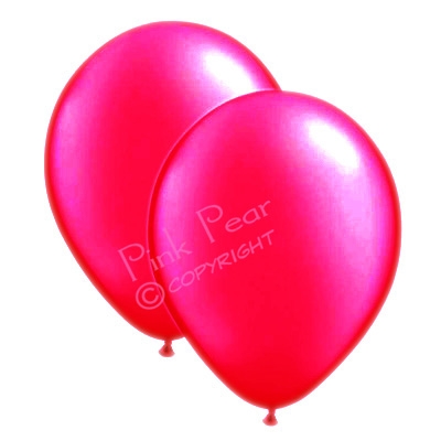 hen party balloons - pearlised hot pink (10)