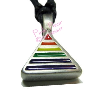 triangle rainbow pendant