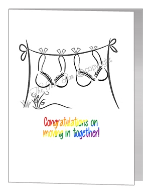 moving in together card - female undies