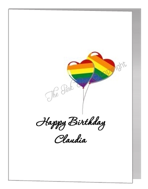 happy birthday balloons card