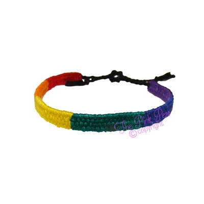 friendship bracelet - rainbow