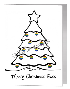 christmas baubles tree - pride xmas