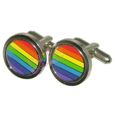 rainbow cufflinks