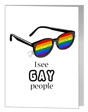I see gay people card