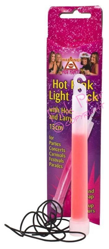 hot pink light glow stick