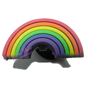 rainbow shoe charm