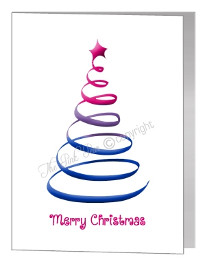 swirl christmas tree - bisexual xmas