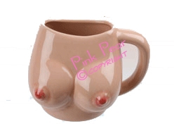 ceramic boobs mug