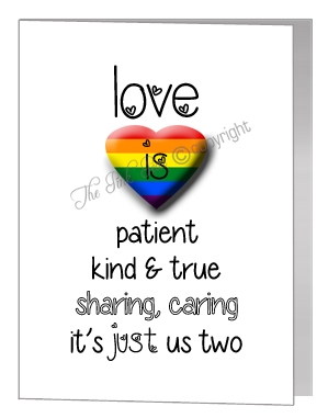 love is patient... card