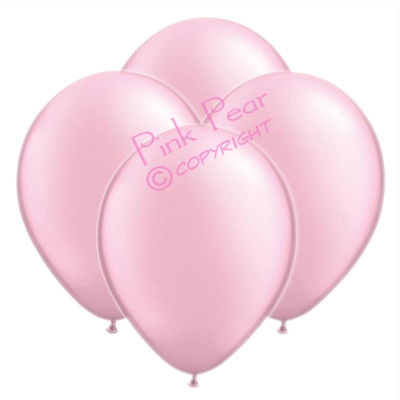 hen party balloons - pearlised pink (10)
