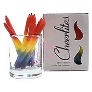 rainbow candles