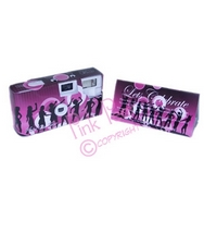 female silhouette camera
