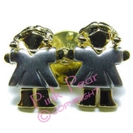 lesbian girls lapel pin