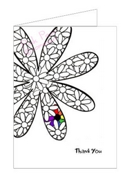 thank you card - daisy