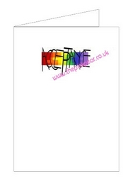 rainbow acceptance card