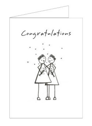 two brides card