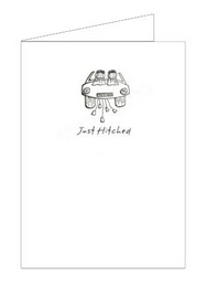 lesbian wedding car card