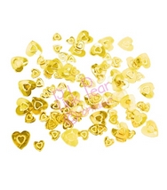 gold confetti hearts