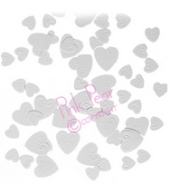 white confetti hearts