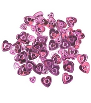 lilac confetti hearts