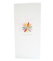 invitation - rainbow petals