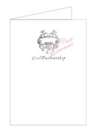 grooms getaway car invitation (pack of 6)