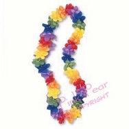 rainbow flower lei