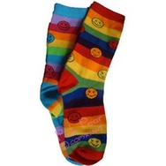 rainbow smiley sports socks (4 pairs)