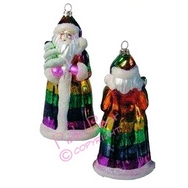 pride santa xmas ornament