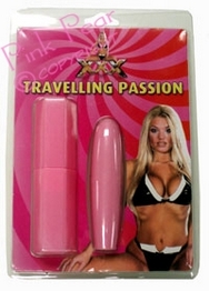 pink travelling vibrator in case