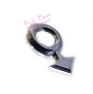 silver gay symbol nose stud